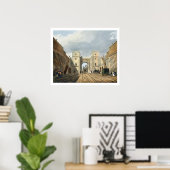 Moorse Arch, kijkend uit de tunnel, bord 10 fr Poster (Thuiskantoor)