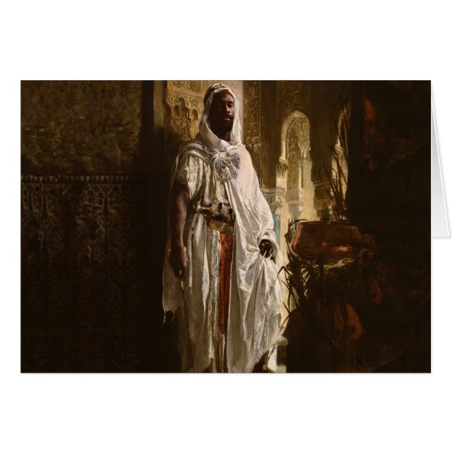 Moorse Chief Afrikaanse kunst portret (Voorkant Horizontaal)