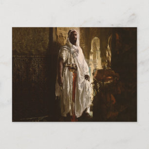 Moorse Chief Afrikaanse kunst portret Briefkaart