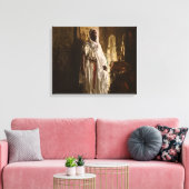 Moorse Chief Afrikaanse kunst portret Canvas Afdruk (Insitu (Woonkamer))