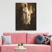 Moorse Chief Afrikaanse kunst portret Canvas Afdruk (Insitu (Woonkamer))