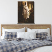 Moorse Chief Afrikaanse kunst portret Canvas Afdruk (Insitu (Slaapkamer))