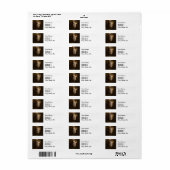 Moorse Chief Afrikaanse kunst portret Etiket (Full Sheet)