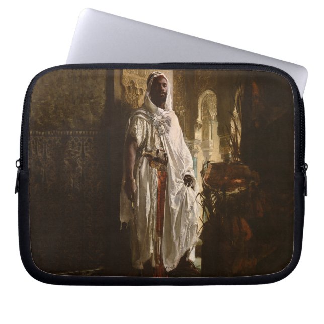 Moorse Chief Afrikaanse kunst portret Laptop Sleeve (Voorkant)