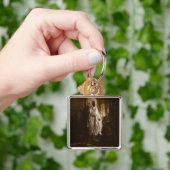 Moorse Chief Afrikaanse kunst portret Sleutelhanger (Hand)