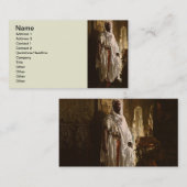 Moorse Chief Afrikaanse kunst portret Visitekaartje (Voorkant / Achterkant)