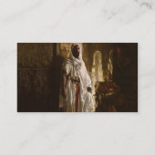 Moorse Chief Afrikaanse kunst portret Visitekaartje (Achterkant)