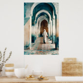 Moorse Marrakesh Blue Cream Poster (Keuken)