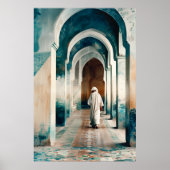 Moorse Marrakesh Blue Cream Poster (Voorkant)