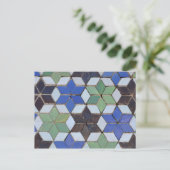 Moorse Mozaïek Sterren Briefkaart (Staand voorkant)