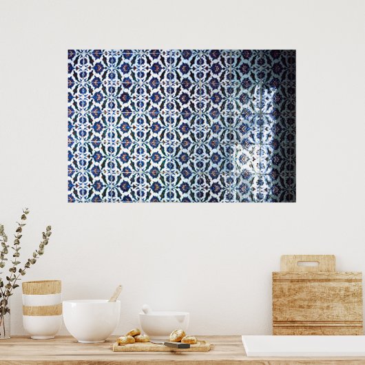 Moorse tegel, Palace, Sintra, Portugal Poster (Keuken)