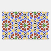 Moorse tegel Rechthoek Sticker (Voorkant)