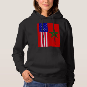 Moorts American Marokko Flag Moroccan Soccer Super Hoodie