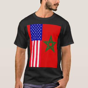Moorts American Marokko Flag Moroccan Soccer Super T-shirt