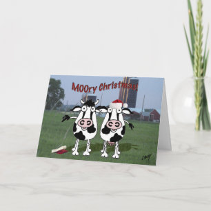 MOOry Kerstmis! Feestdagen Kaart