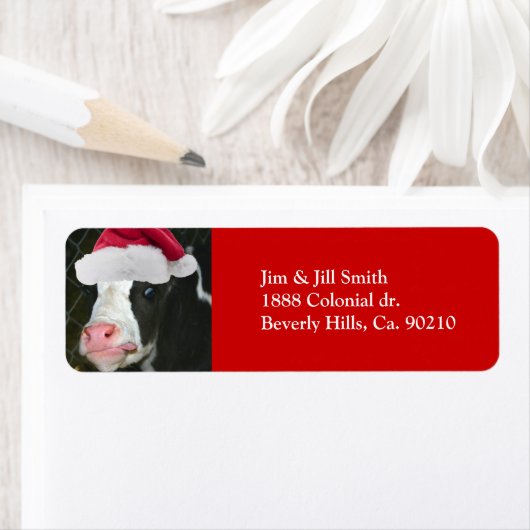 Moory Koe Kerst Etiket (Insitu)