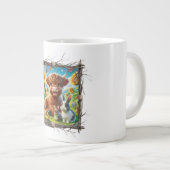 Moos & Brouwen: Highland Koe Jumbo Mok (Voorkant rechts)