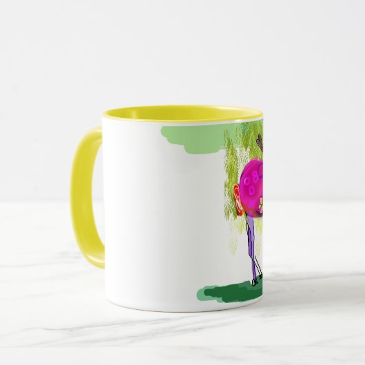 Moos Love Yellow 11 oz Combo Mok (Voorkant links)