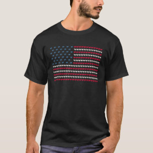 Moose American Flag Deer US 4/1 juli elk T-shirt