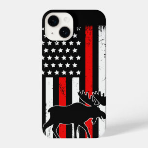 Moose Amerikaanse vlag iPhone 14 Hoesje