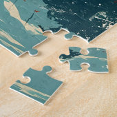 Moose Amerikaanse vlag Legpuzzel (Zijkant)