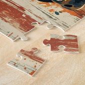 Moose Amerikaanse vlag  Legpuzzel (Zijkant)