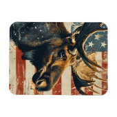 Moose Amerikaanse vlag  Magneet (Horizontaal)