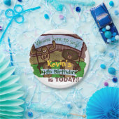 Moose and beer Birthday Papieren Bordje (Feest)