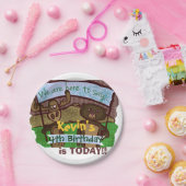 Moose and beer Birthday Papieren Bordje (Feest)