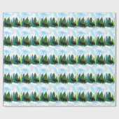 Moose and Elk Walk in het Bos Wrapping Paper Cadeaupapier (Vlak)