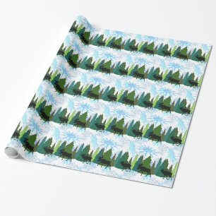 Moose and Elk Walk in het Bos Wrapping Paper Cadeaupapier
