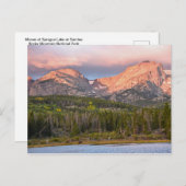 Moose and tourists at Sprague Lake, Colorado Briefkaart (Voorkant / Achterkant)