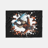 Moose Animal Snowboarding Cool Snowboard Fleece Deken (Voorkant (Horizontaal))