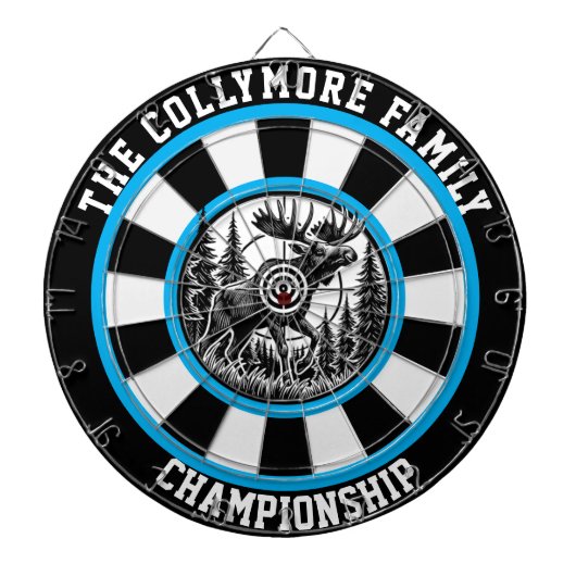 Moose Antlers Forest Target Art Dartbord (Voorkant)