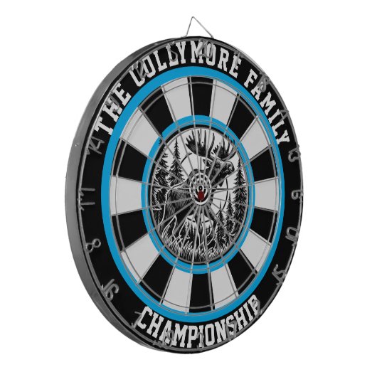 Moose Antlers Forest Target Art Dartbord (Voorkant Links)