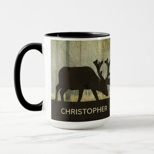 Moose Art Graphic personaliseren Mok (Links)