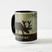 Moose Art Graphic personaliseren Mok (Voorkant links)