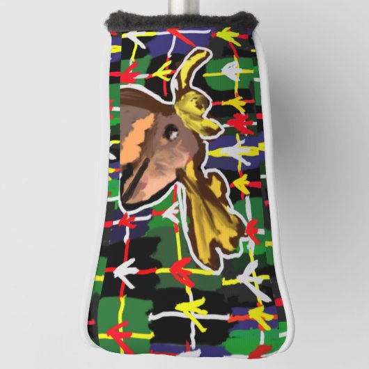 Moose art style golfheadcover (Draai 90)