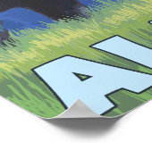 Moose at Night - Katmai, Alaska Poster (Hoek)