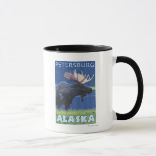 Moose at Night - Petersburg, Alaska Mok