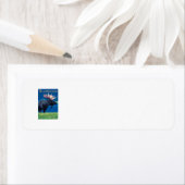 Moose at Night - West Yellowstone, Montana Etiket (Insitu)