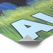 Moose at Night - Wrangell, Alaska Poster (Hoek)