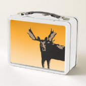 Moose at Sunset - Original Wildlife Art (Achterkant)
