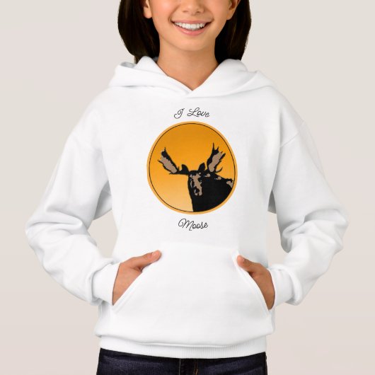 Moose at Sunset - Original Wildlife Art (Voorkant)