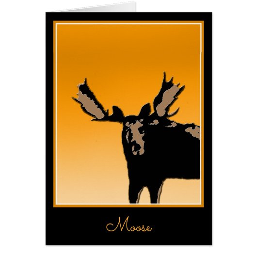 Moose at Sunset - Original Wildlife Art (Voorkant)