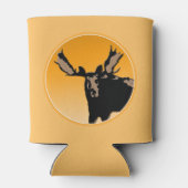 Moose at Sunset - Original Wildlife Art Blikjeskoeler (Achterkant)