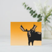 Moose at Sunset - Original Wildlife Art Briefkaart (Staand voorkant)