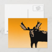 Moose at Sunset - Original Wildlife Art Briefkaart (Voorkant / Achterkant)