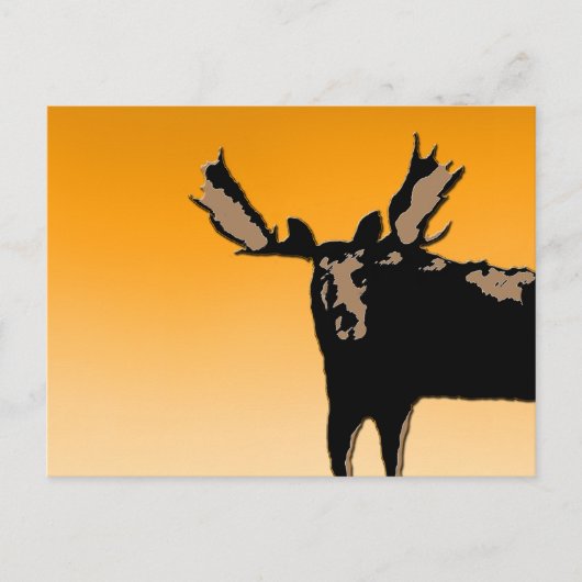 Moose at Sunset - Original Wildlife Art Briefkaart (Voorkant)