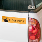Moose at Sunset - Original Wildlife Art Bumpersticker (Op Truck)